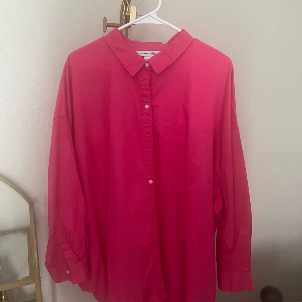 Oversized button down